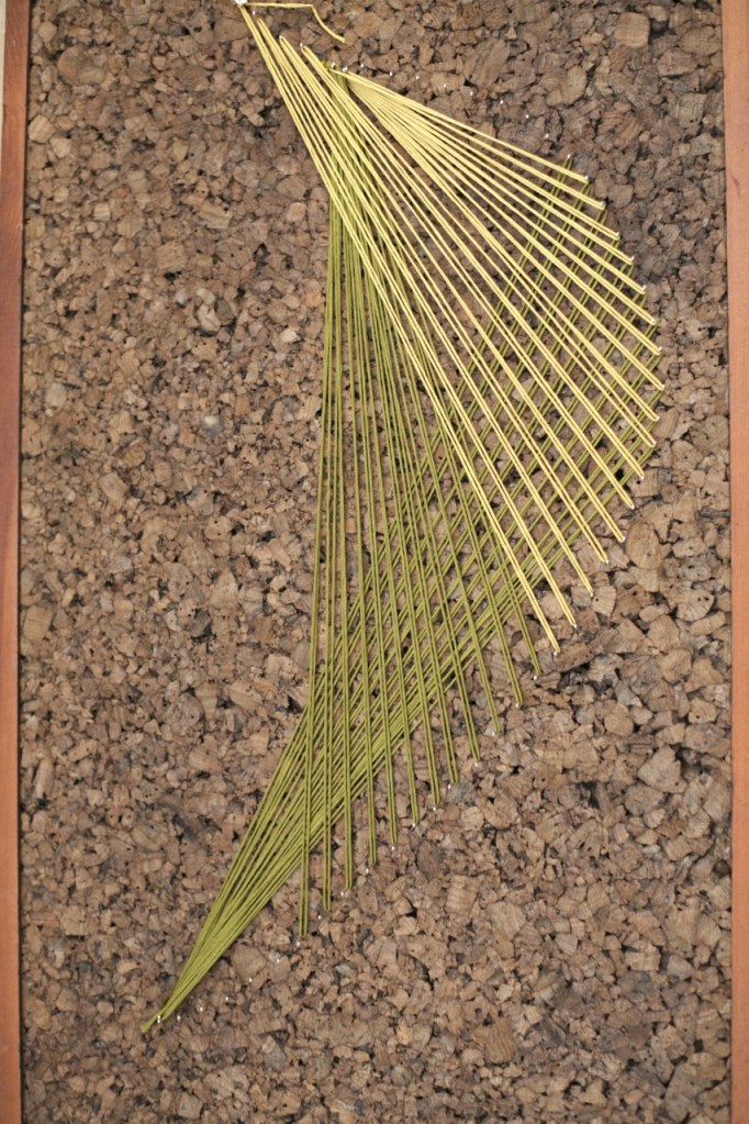 DIY String Art Cork Thread how to make string art pins nails