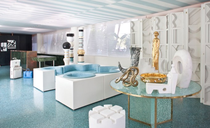 Avalon Beverly Hills Lobby Stripes