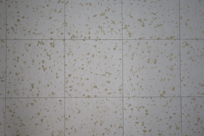 vintage mid century linoleum floor tiles 9 x 9 blue sparkle glitter