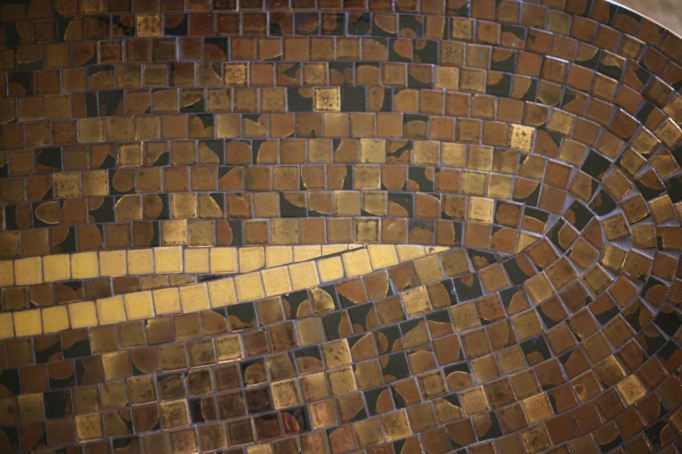 Mid century mosaic coffee table