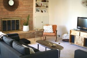 Danish Modern mosaic coffee table