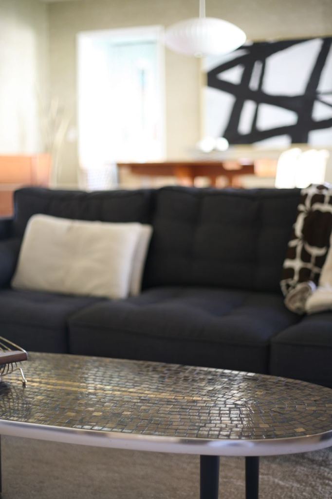 Mid century mosaic coffee table