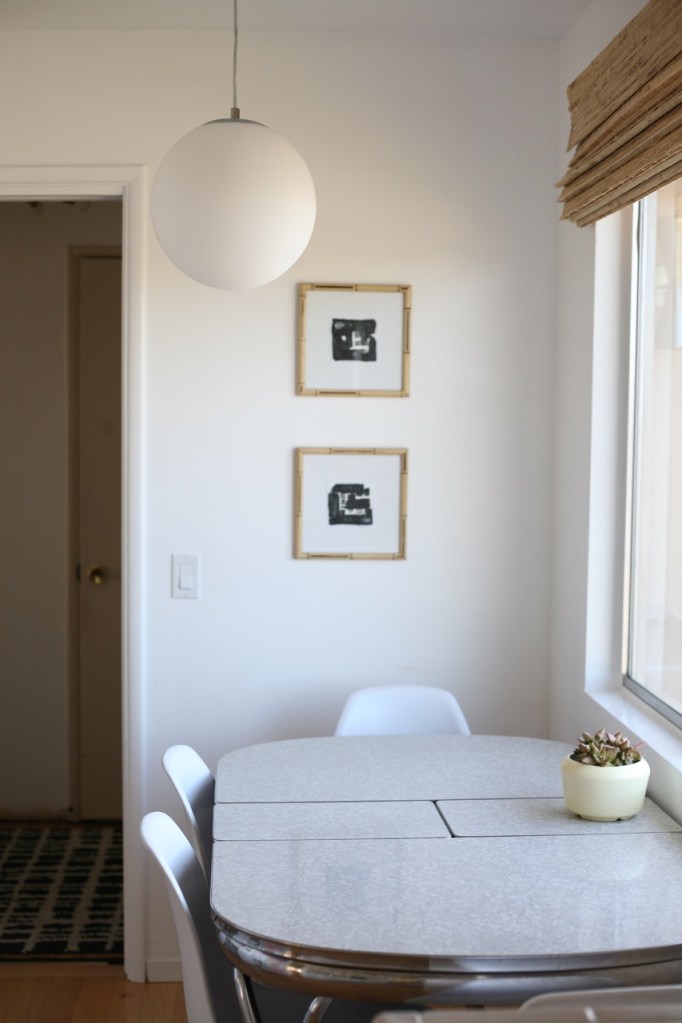  globe lights kitchen mid century bamboo blinds