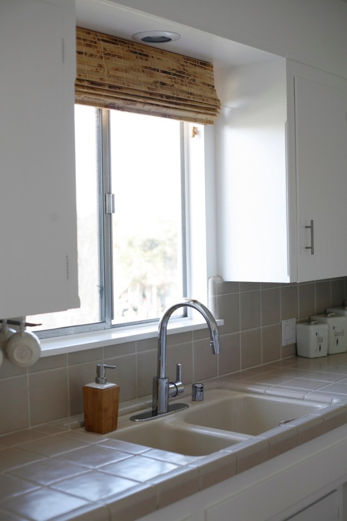 Faucet bamboo shades Kitchen