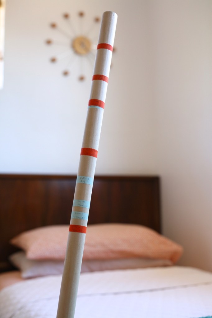 DIY Portable Growth Chart Kids Children Martha Stewart Measuring Rod Modern