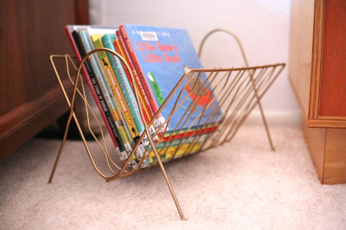 Children's Kids room book storage vintage magazine rack modern unique