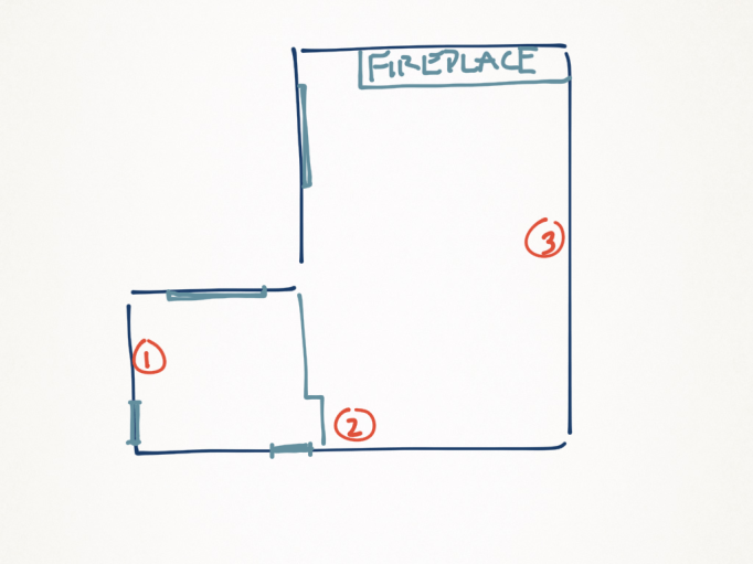 dining and family room layout