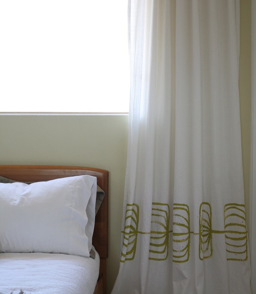 DIY Painted Printed Curtains Drapes Ikea