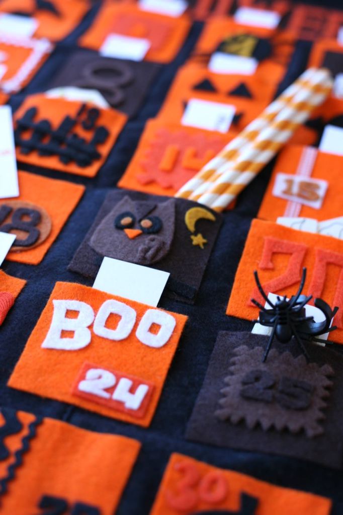 Halloween Calendar Countdown Advent Felt DIY Homemade October