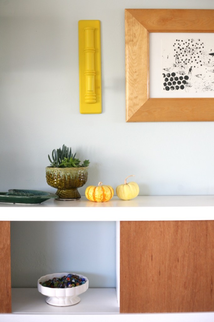 mid century vintage shelf bamboo sconce planter ashtray