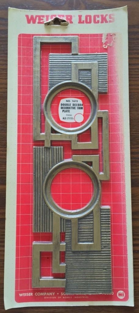 ebay mid century escutcheon weiser