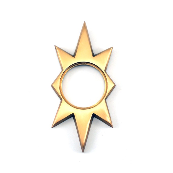 lizs hardware mid century reproduction escutcheon star