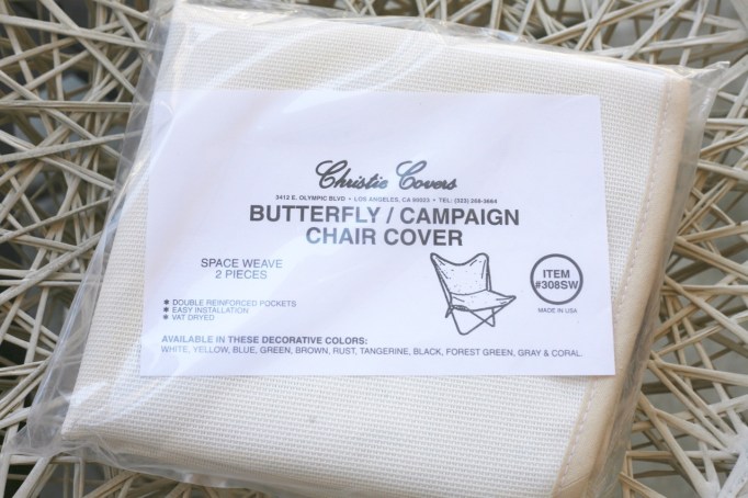 mid century butterfly chair replacement cover outdoor fabric white canvas sources