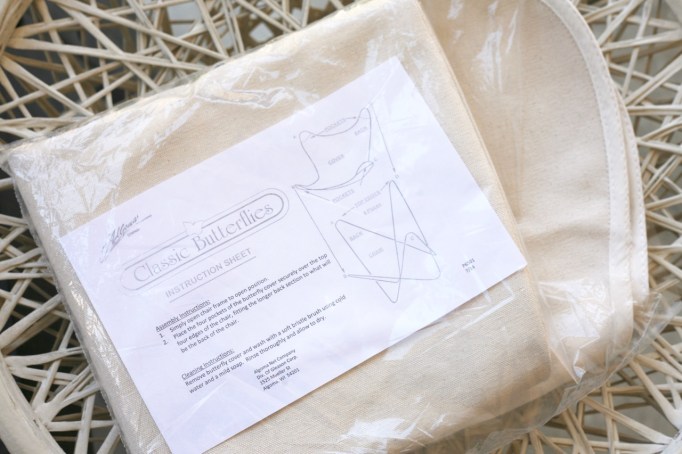 mid century butterfly chair replacement cover outdoor fabric white canvas sources algoma