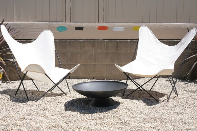 mid century butterfly chair frames cover comparison review sources white firepit