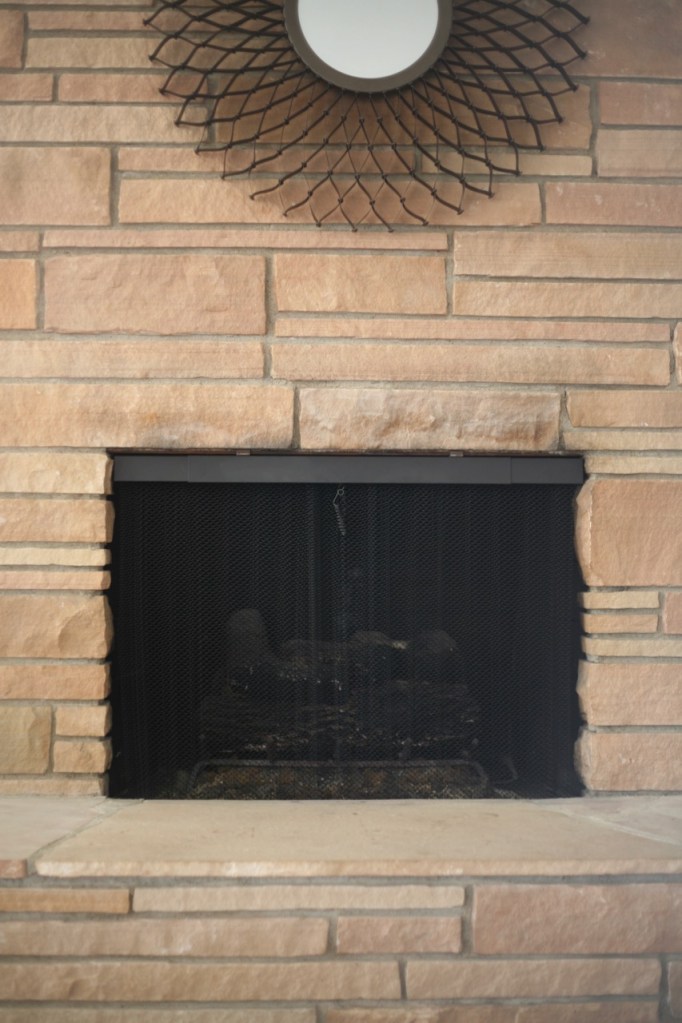 mid century vintage style fireplace screen replacement condar adjustable valance rod mesh curtain