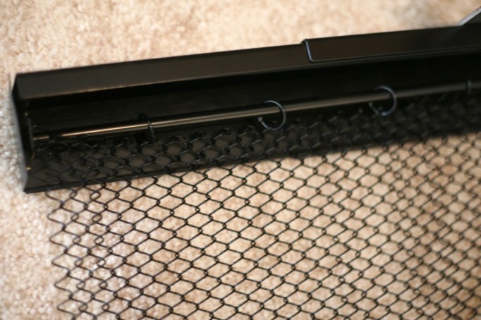 mid century vintage style fireplace screen replacement condar adjustable valance rod mesh curtain