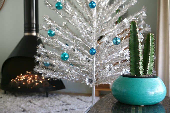 mid century christmas aluminum tree