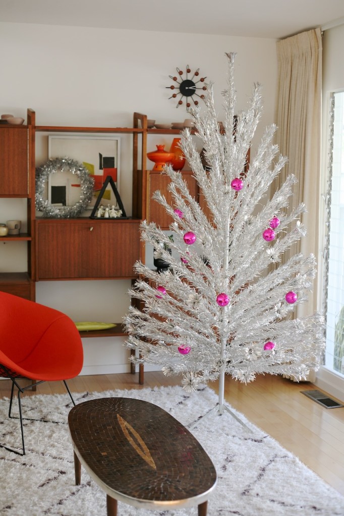 vintage mid century aluminum christmas tree