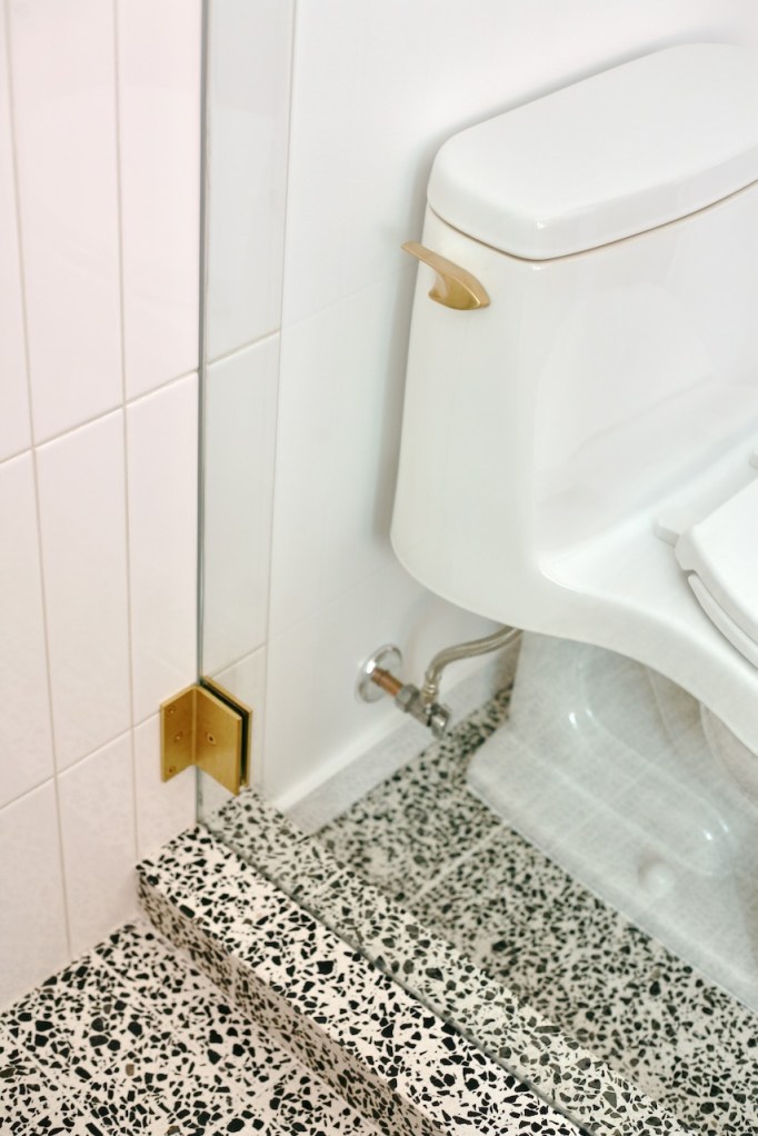 replacement brass gold handle toilet Santa Rose trip lever Kohler